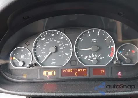 2002 BMW 330Ci из США, поврежденный, VIN WBABS53422JU93267